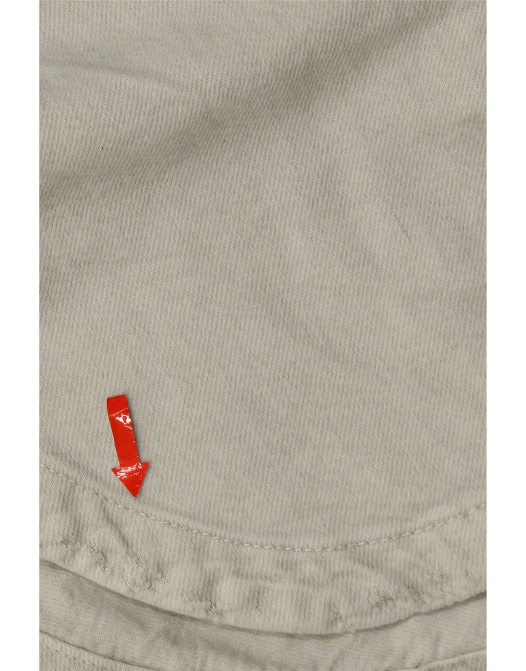 ZARA Womens Oversized Denim Shirt UK 10 Small Off White Cotton Vintage Zara and Second-Hand Zara from Messina Hembry 