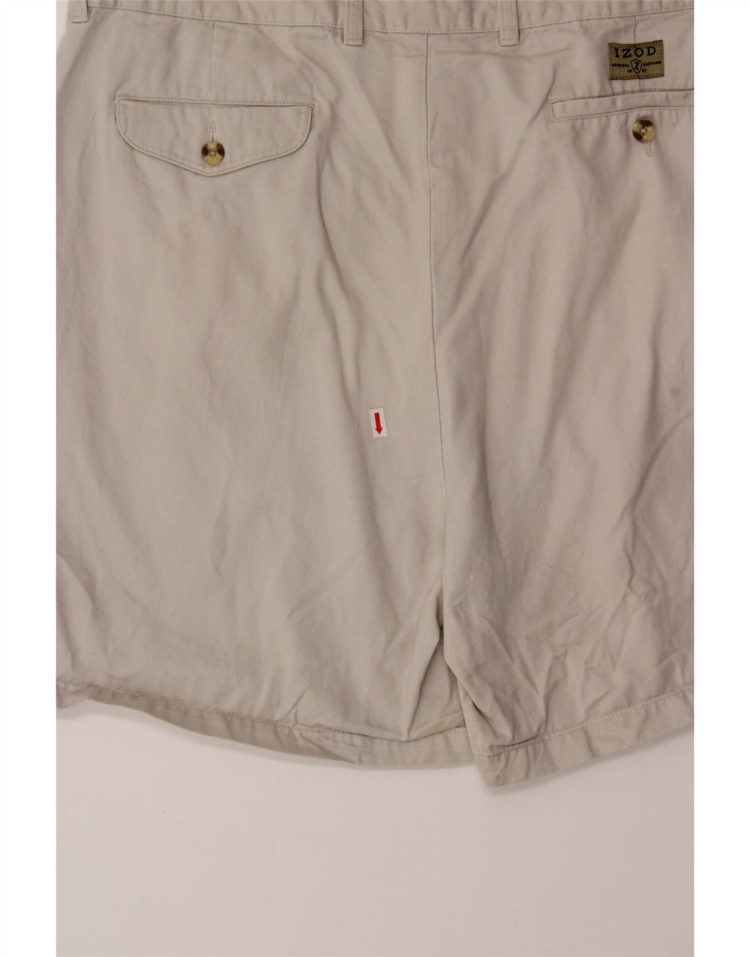 IZOD Mens Pegged Chino Shorts W40 XL  White Cotton Vintage Izod and Second-Hand Izod from Messina Hembry 