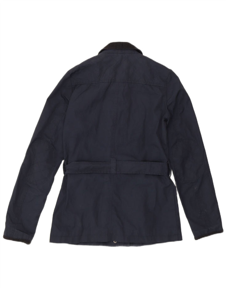 FAT FACE Womens Utility Jacket UK 8 Small Navy Blue Polyester