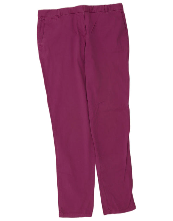 Marks & Spencer Pantalon chino slim pour femme UK 12 MediumW30 L30 Violet