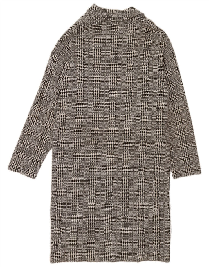 Soprabito da donna Topshop UK 10 piccolo cotone pied de poule grigio