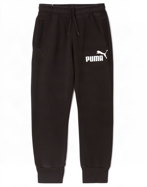 Puma Pantalon de survêtement graphique pour homme, taille S, en coton noir