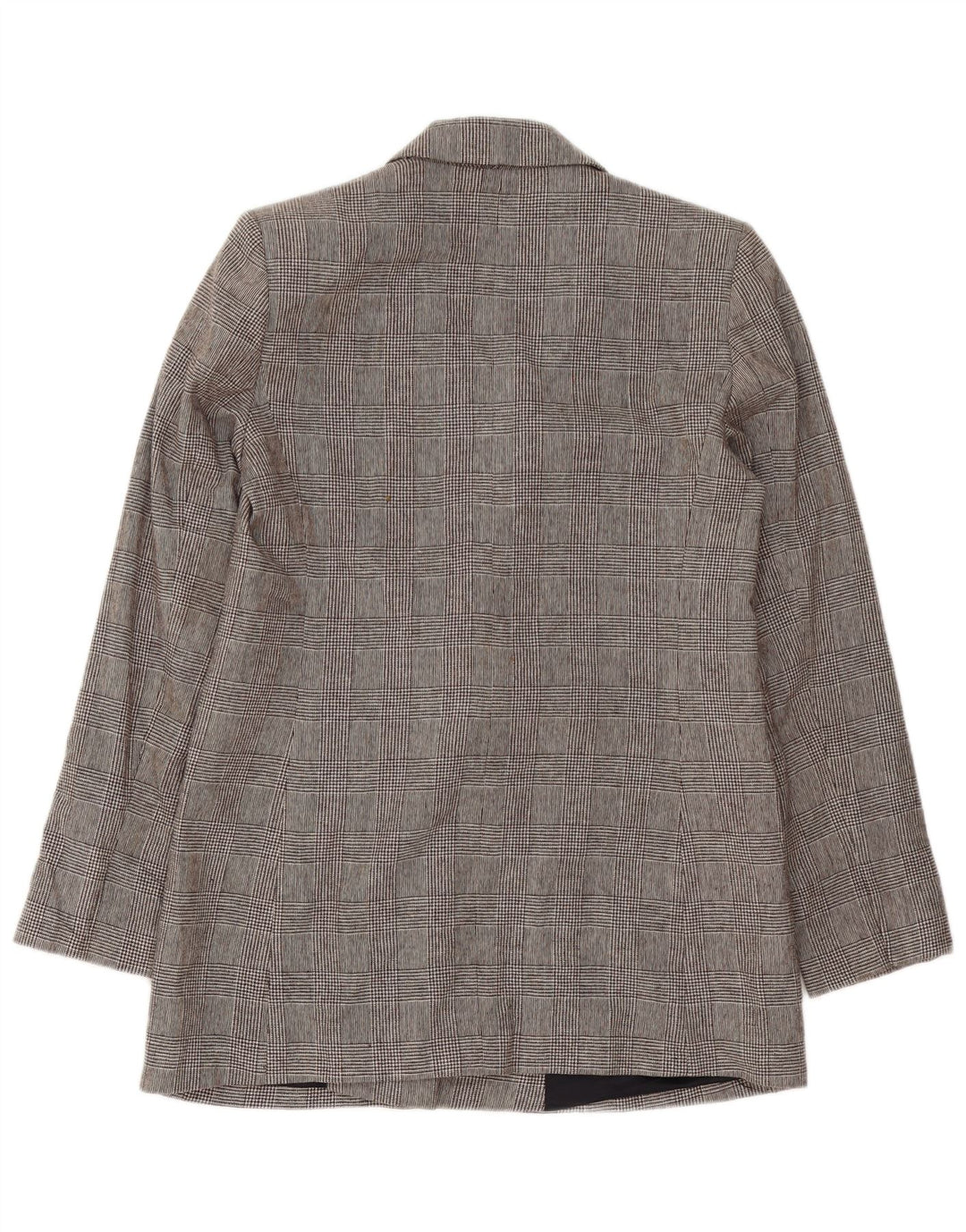 Giacca blazer doppiopetto da donna ZARA UK 14 pied de poule grigio medio