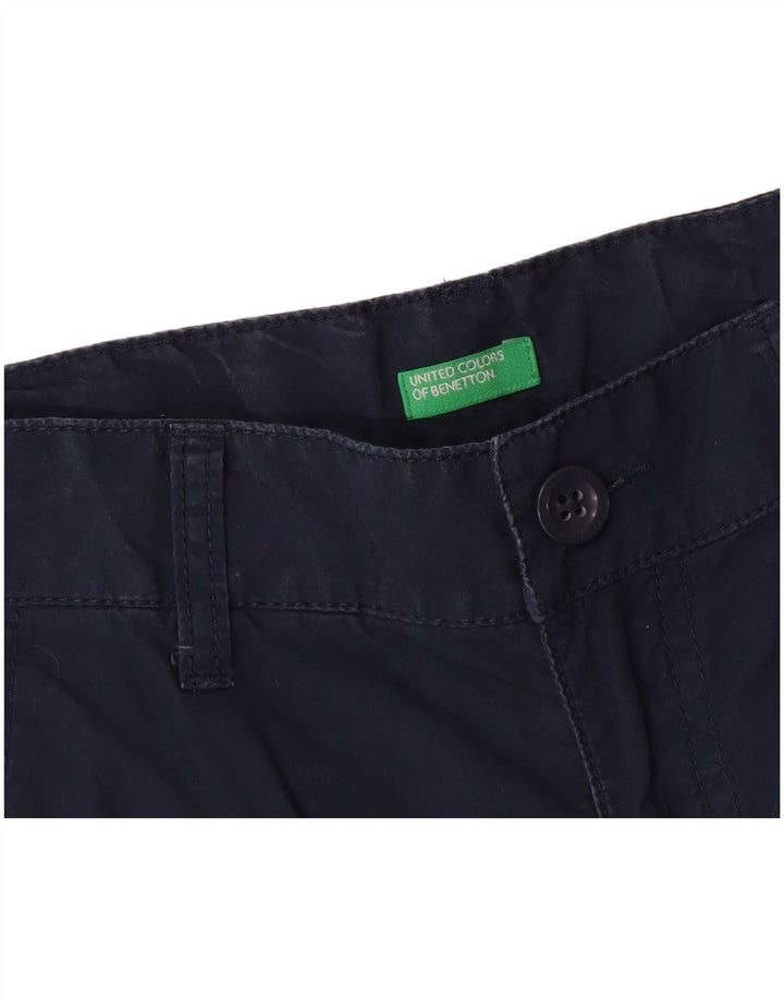 Pantaloni scurți chino pentru bărbați Benetton W30 Medium Bleumarin