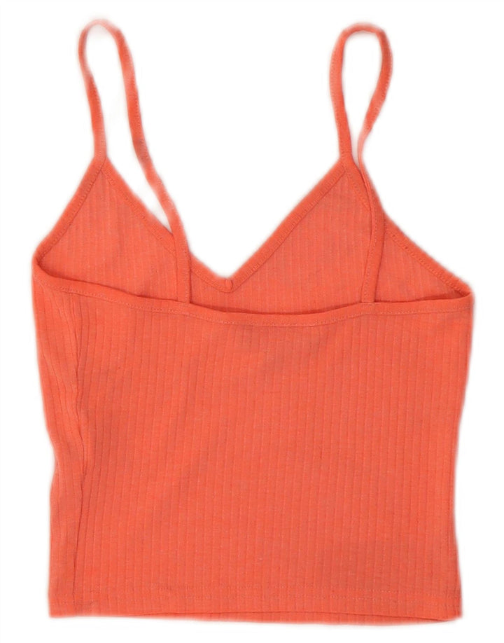 TOPSHOP Womens Crop Cami Top UK 6 XS Pink Polyester