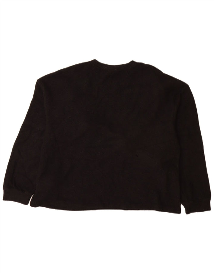 Zara Dame Oversized Sweatshirt Jumper UK 10 Small Black Polka Dot