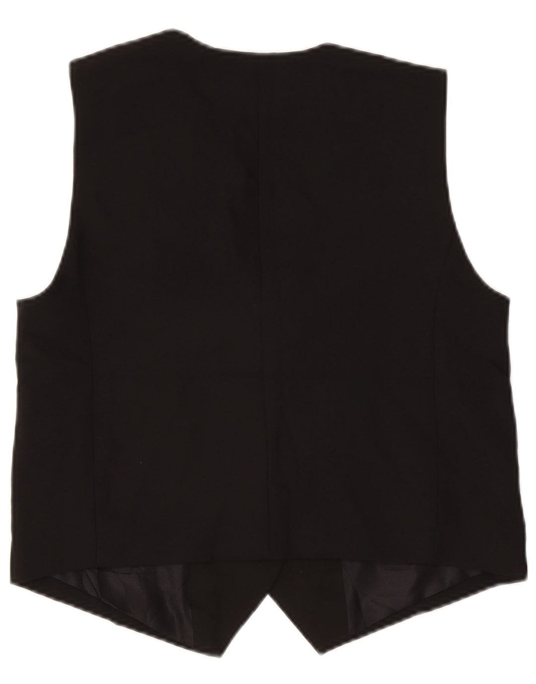 Zara Womens Crop Waistcoat UK 14 Medium Black Polyester