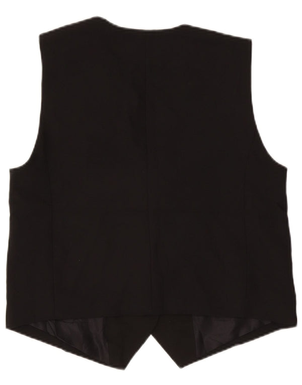Zara Damen Crop Weste UK 14 Medium Schwarz Polyester