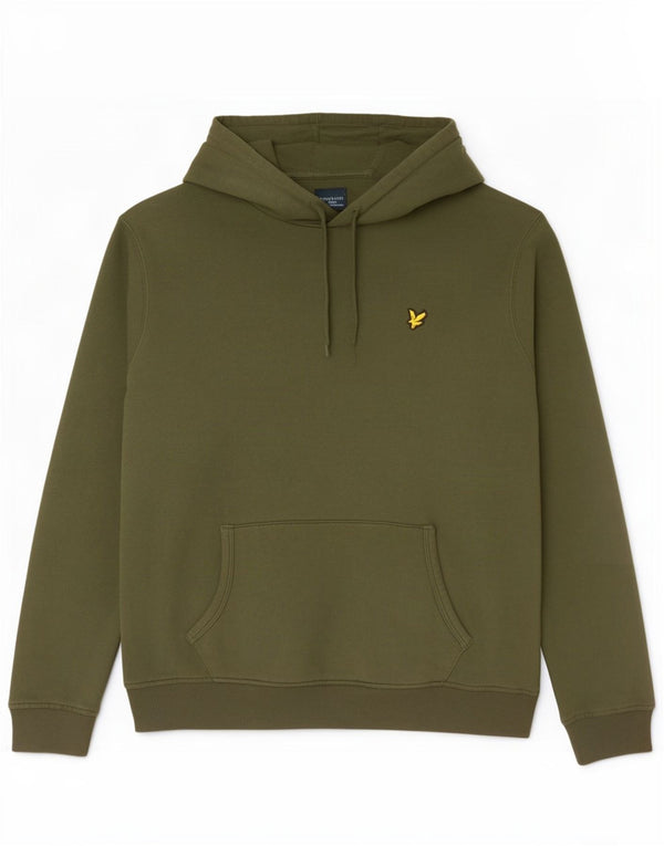 Lyle & Scott Mens Hoodie Jumper XL Khaki Cotton