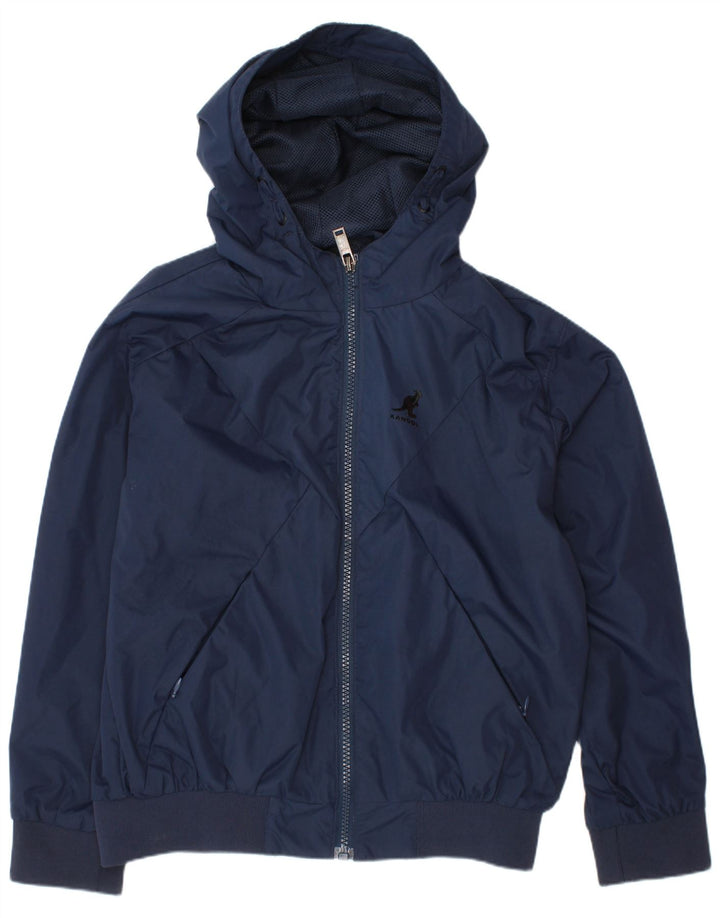 KANGOL Cazadora Bomber con Capucha para Niño 7-8 Años Azul Marino Poliéster