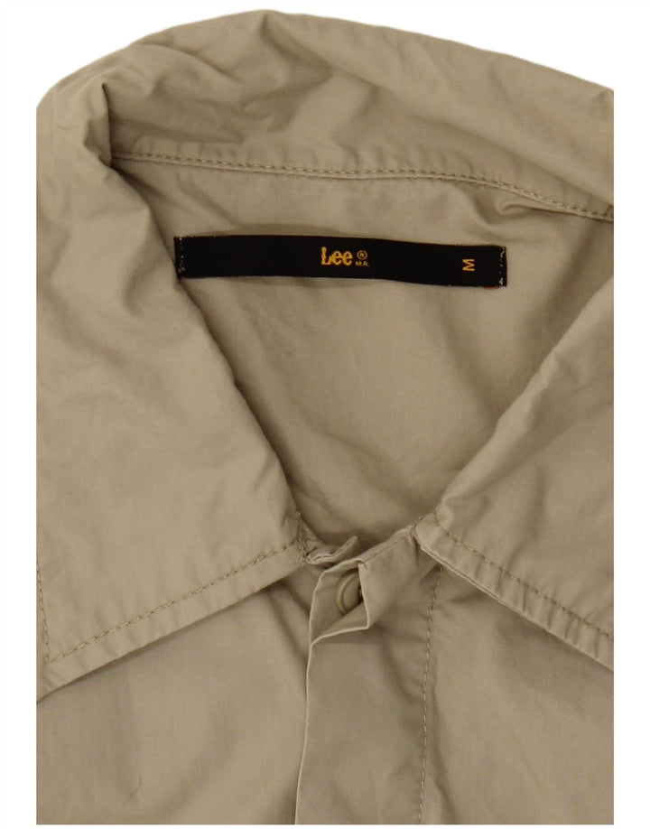 Camicia a maniche corte da uomo Lee color kaki medio