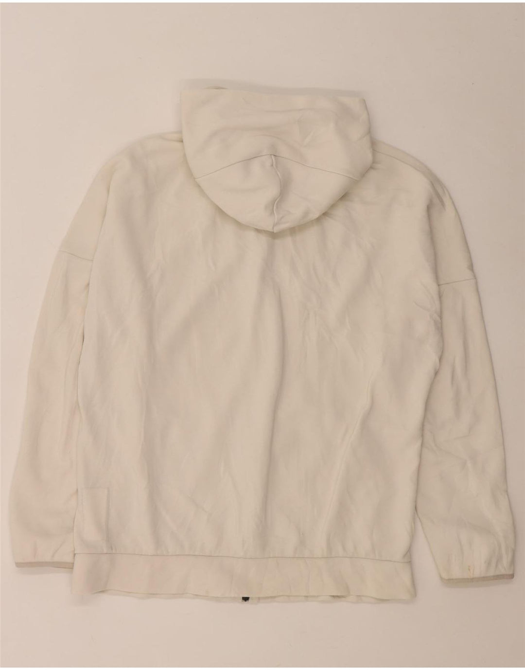 Adidas Mens Graphic Zip Hoodie Sweater Large Off White