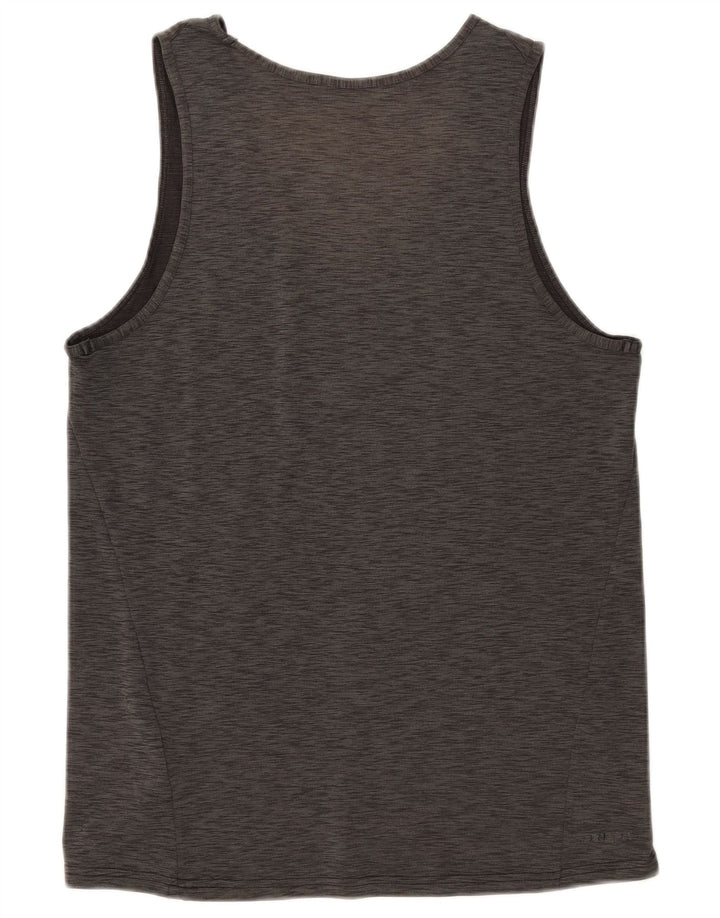 NIKE Herre Dri Fit Vest Top Lille Khaki Flecked Polyester