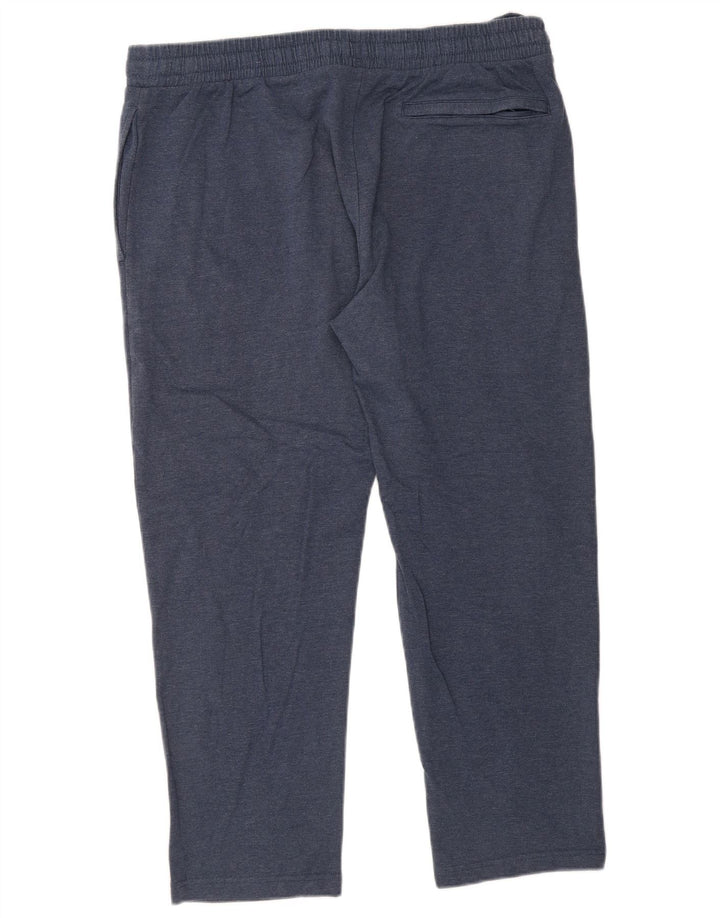 Marks & Spencer Mens Short Regular Fit Tracksuit Trousers 2XL  Blue Cotton