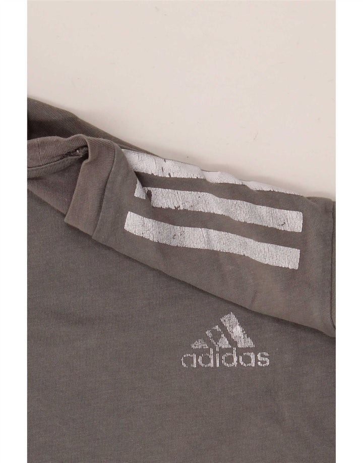 Tricou pentru bărbați Adidas Top Medium Gri Bumbac