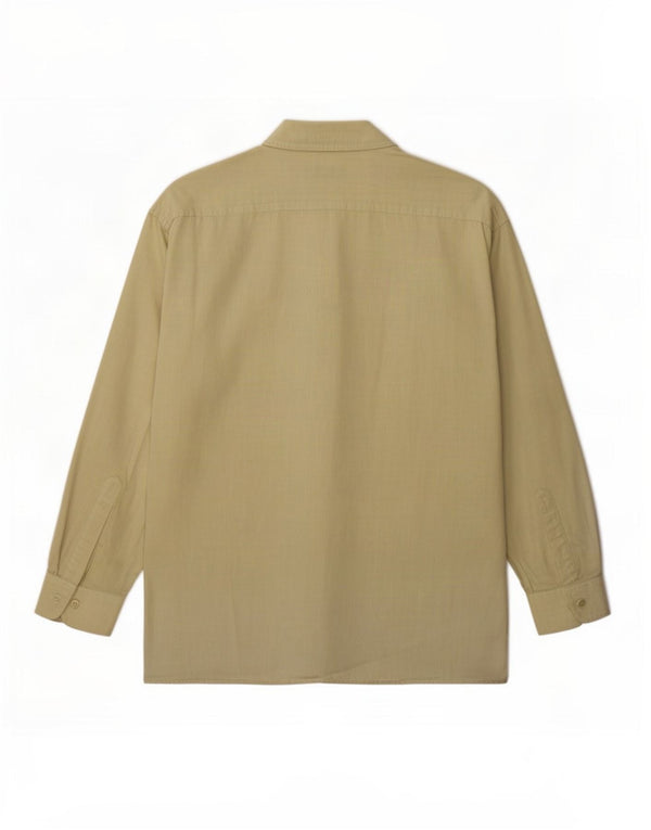 Pierre Cardin Chemise Homme Taille 18 2XL Coton Kaki