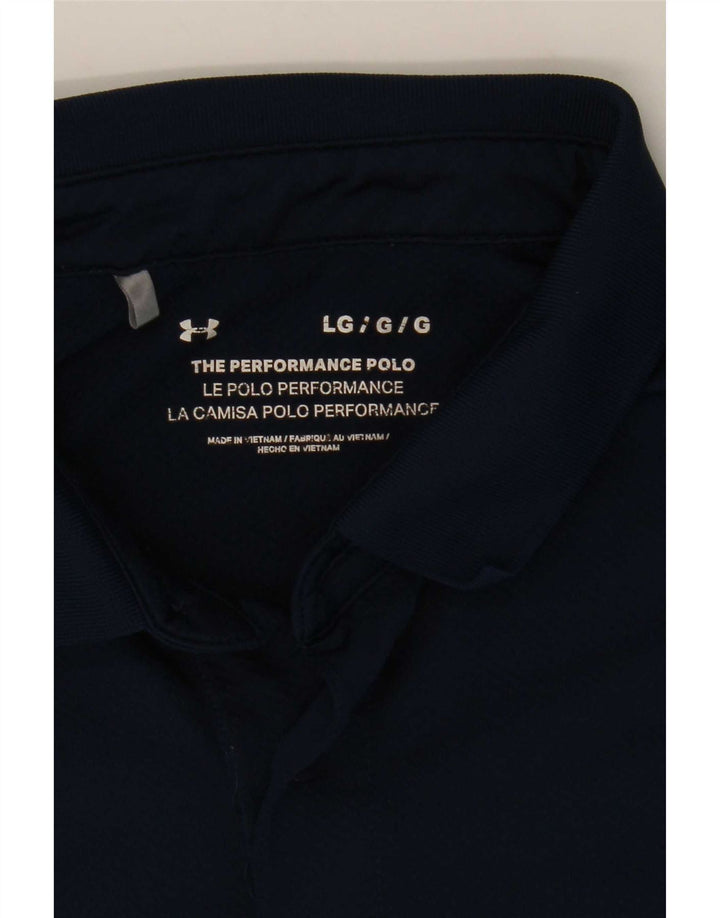 Under Armour Polo para hombre grande azul marino