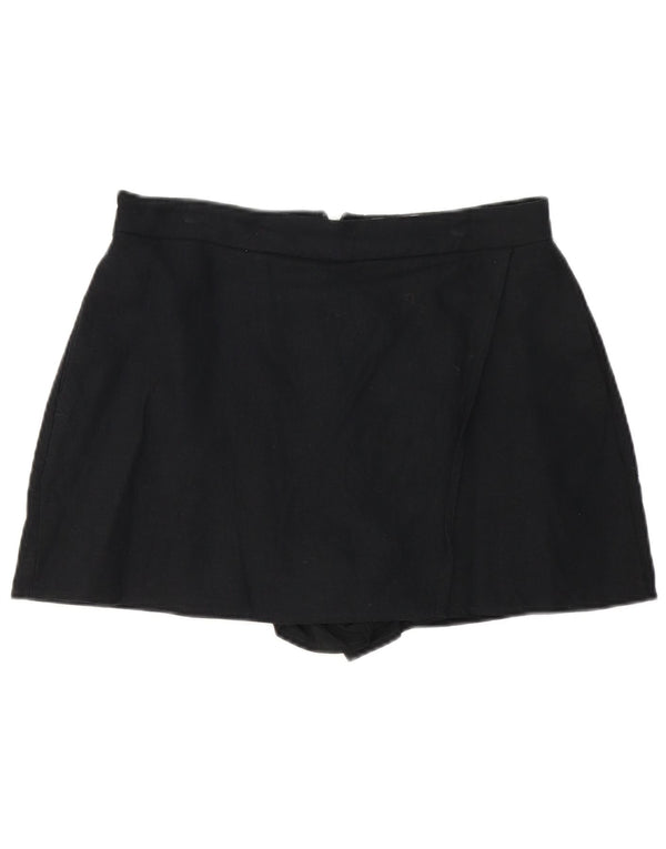 Hollister Dame Skort Mini Nederdel Large W34 Sort Linned