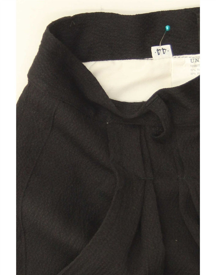 Vintage Womens Pegged Suit Trousers IT 44 Medium W26 L35 Black Polyester