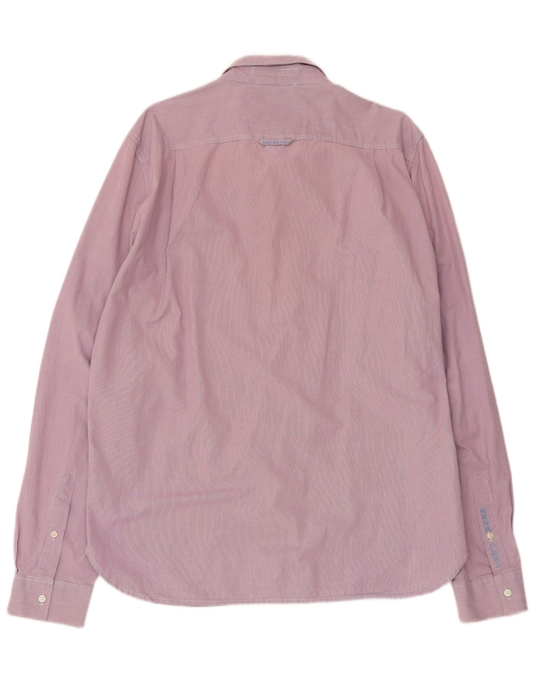 Superdry Mens Shirt 2XL Pink Pinstripe Cotton