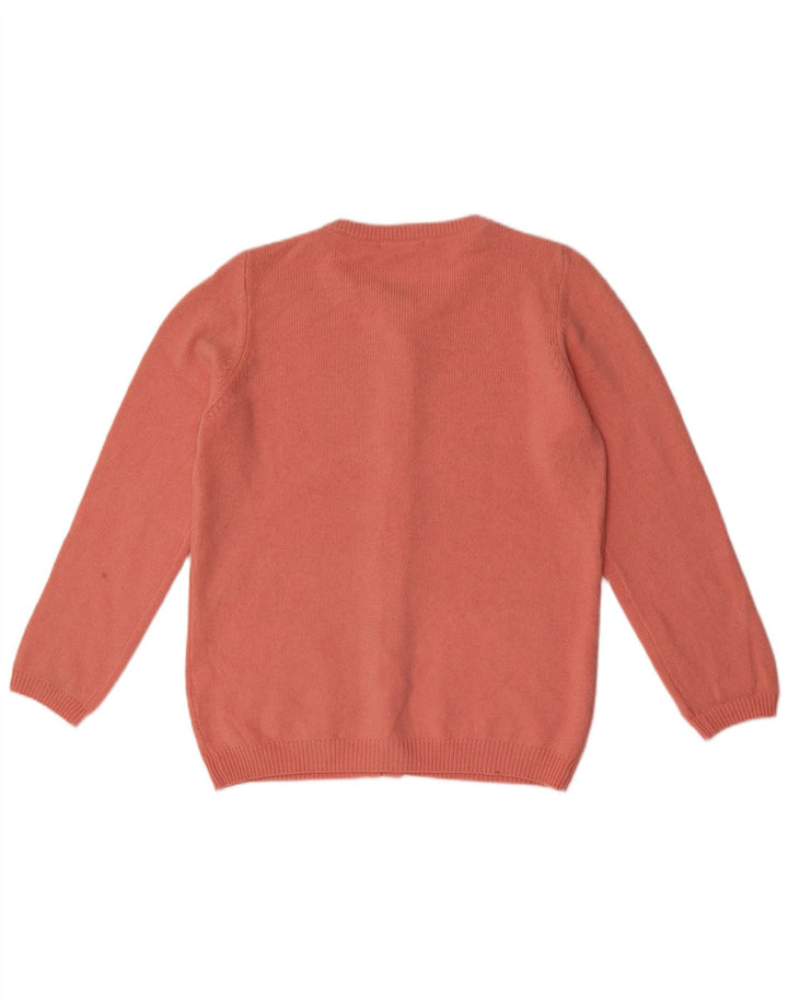 Marks & Spencer Womens Cardigan Sweater UK 14 Large Pink Wool