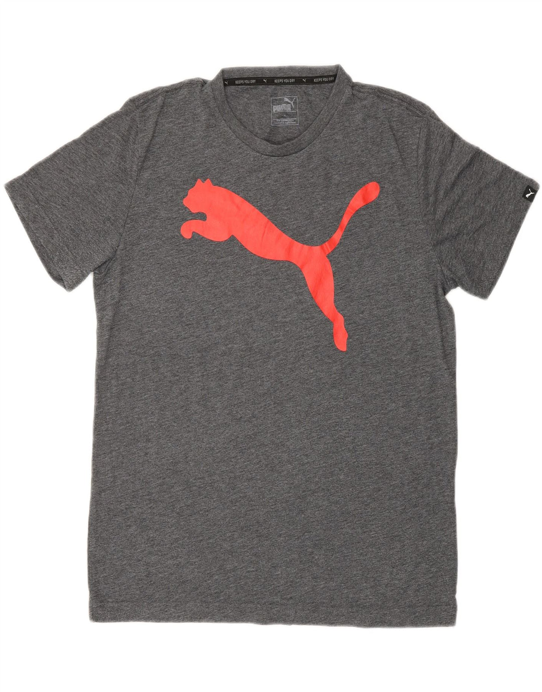 Puma Mens Graphic T-Shirt Top Medium Grey Cotton