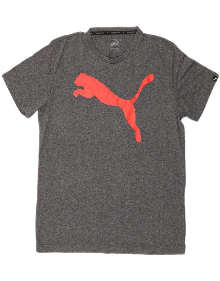 Puma Mens Graphic T-Shirt Top Medium Grey Cotton