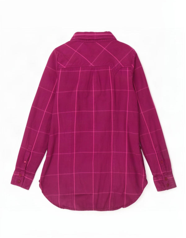 Vans Chemise Femme UK 10 Petit Coton à Carreaux Violet