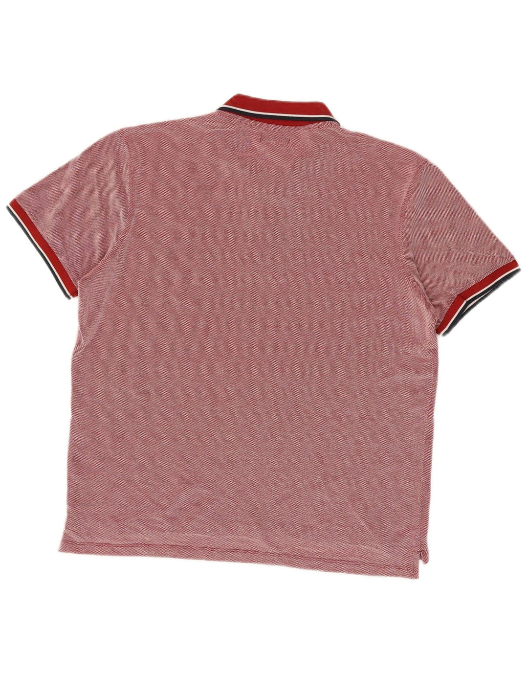 JACK & JONES Mens Polo Shirt Large Burgundy