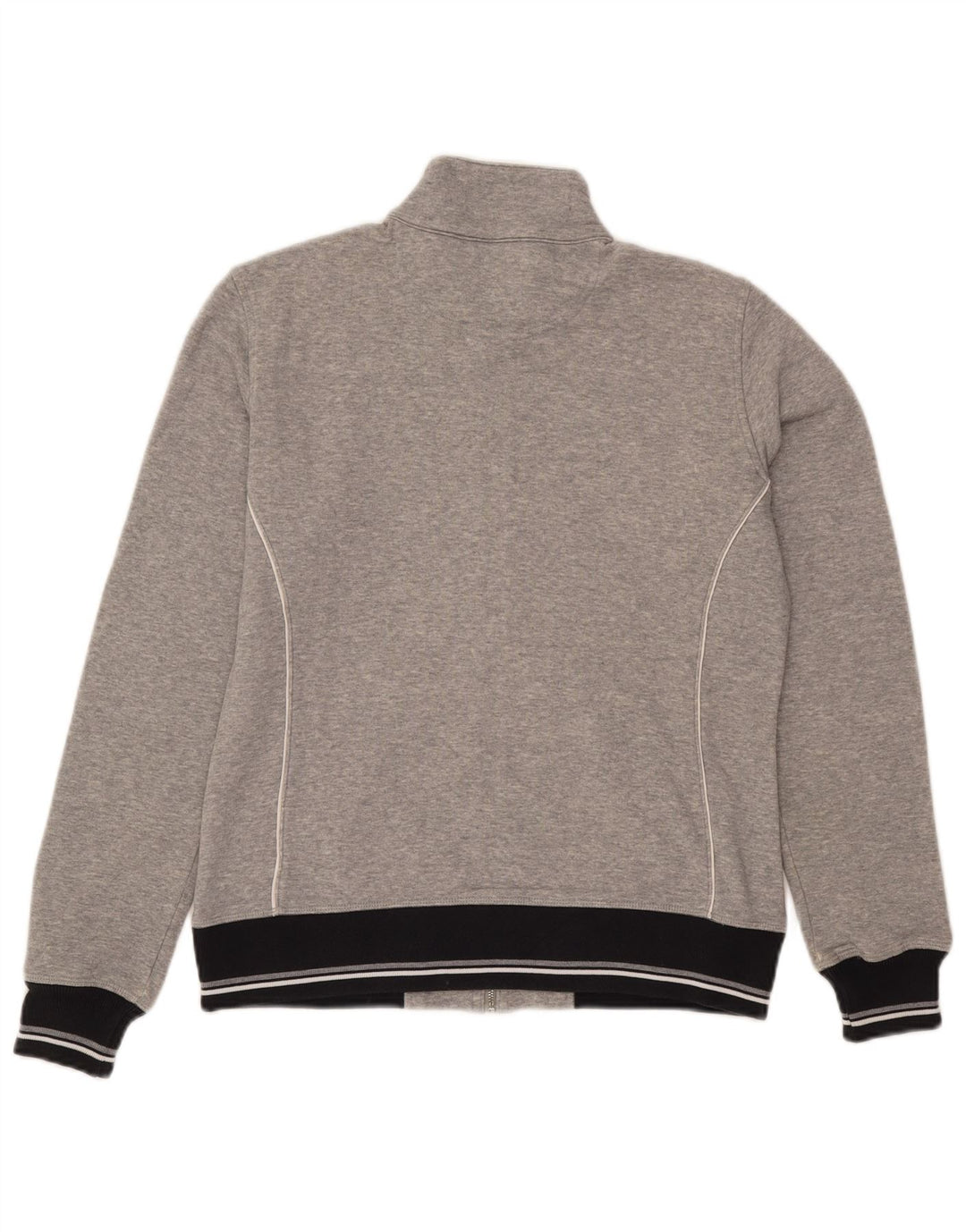Champion Womens Heritage Fit Tracksuit Top Jacket UK 16 Large Grey