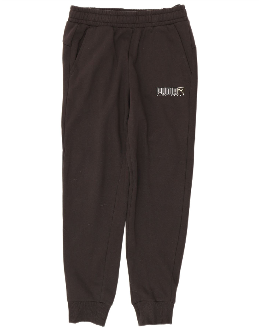 Puma Mens Graphic Tracksuit Trousers Joggers Medium Black Cotton