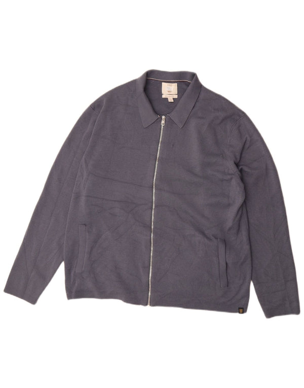 Marks & Spencer Cardigan pour homme XL en laine mérinos Bleu