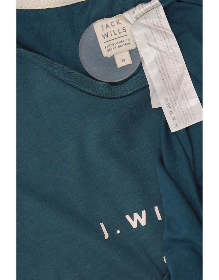 Jack Wills Mens Graphic T-Shirt Top Medium Blue Cotton