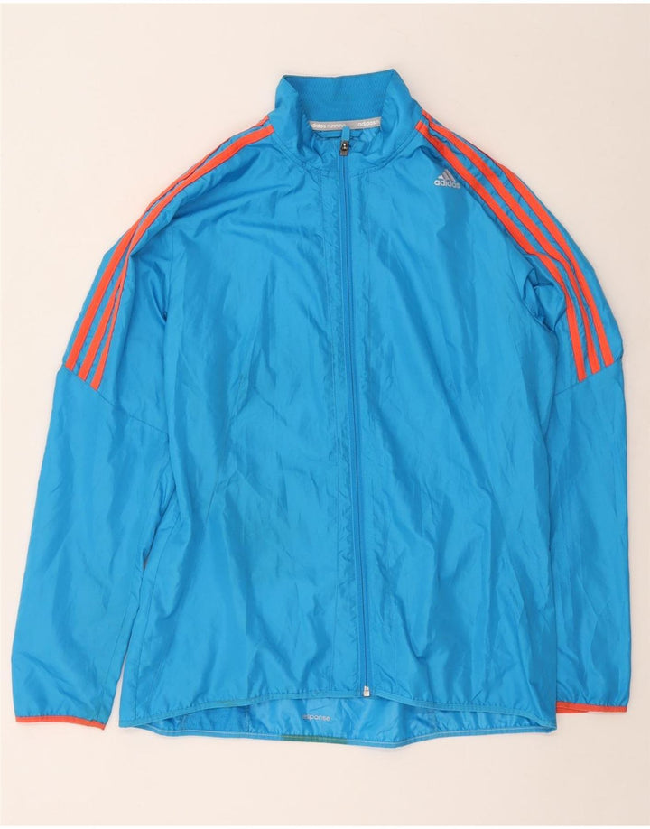 Женская верхняя куртка спортивного костюма ADIDAS Response UK 16/18, большой синий полиэстер