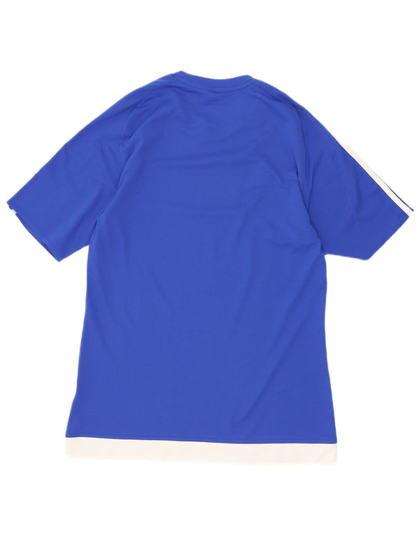 Adidas Uomo Climalite T-shirt Top Small Blu Sport