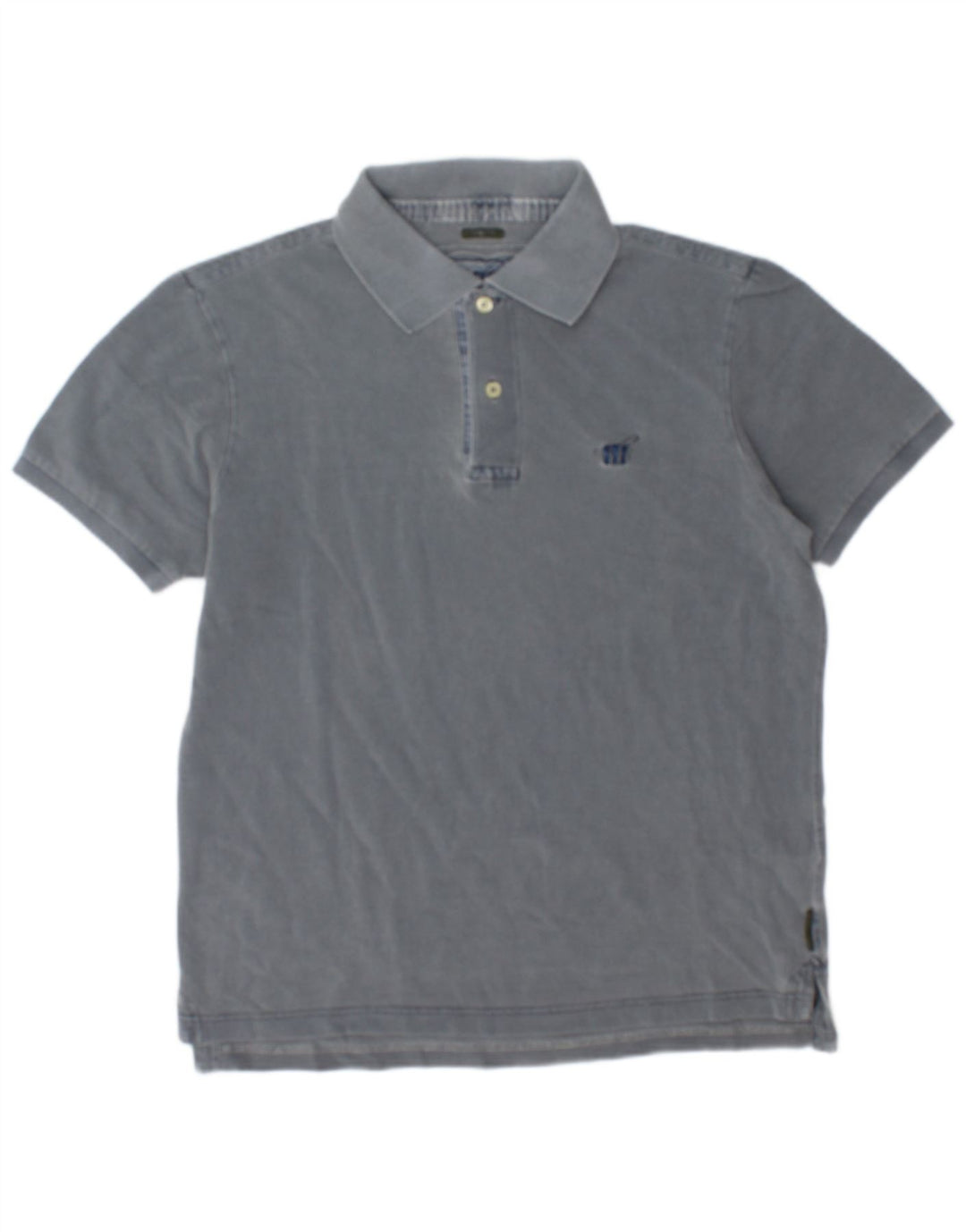 Henry Cottons Mens Slim Fit Polo Shirt Medium Grey Cotton