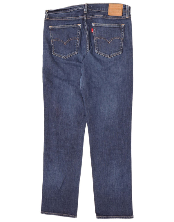 Jeans dritti a vita alta Levi's 724 da donna W32 L30 cotone blu