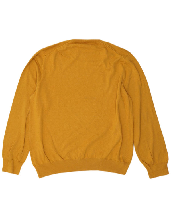 Marks & Spencer - Jersey de cuello redondo para hombre, talla 2XL, color amarillo