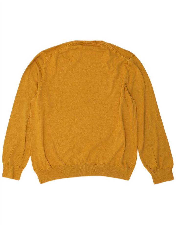 Marks & Spencer - Jersey de cuello redondo para hombre, talla 2XL, color amarillo