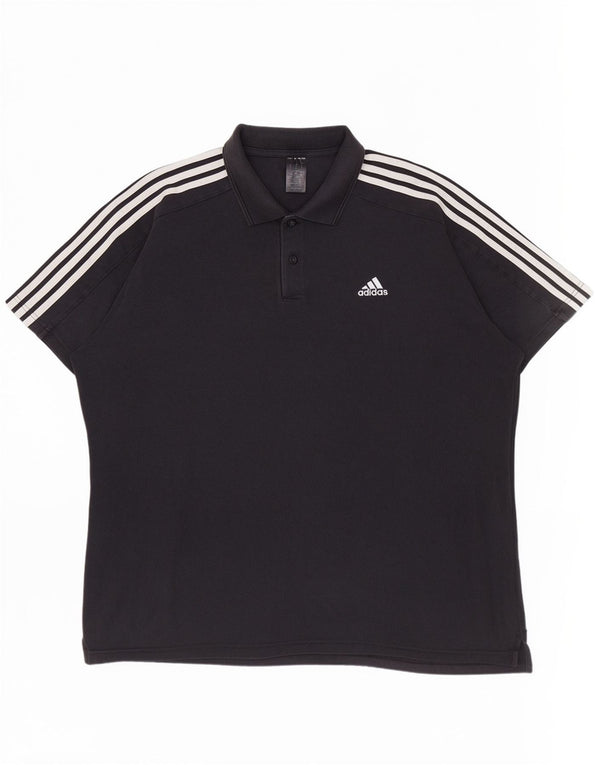 Męska koszulka polo Adidas 2XL Czarna bawełniana