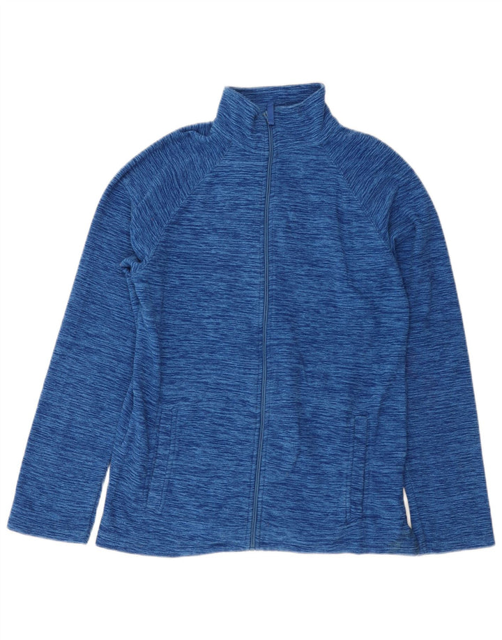 Mountain Warehouse Mens Fleece Jacket UK 34 XS Blue Flecked Polyester