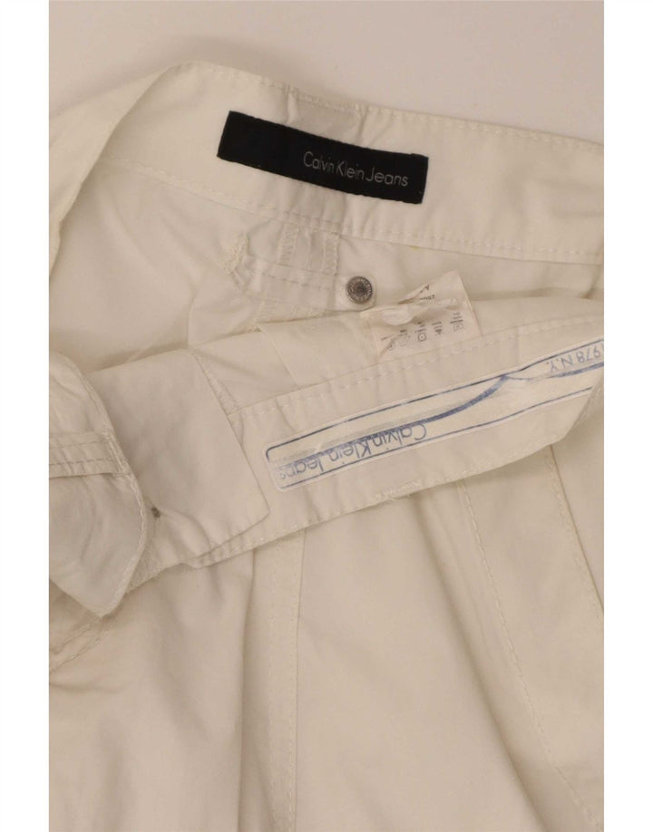 Pantaloni scurți chino pentru bărbați Calvin Klein W32 Medium White