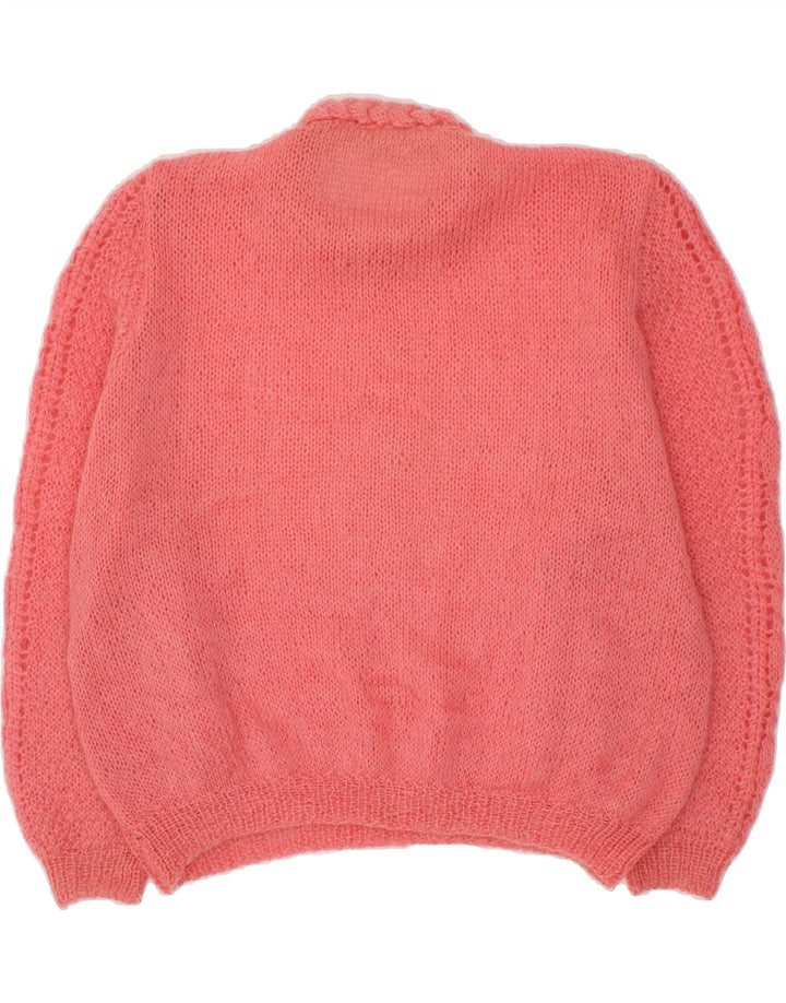 VINTAGE Womens Turtle Neck Jumper Sweater UK 10 Small Pink Vintage Vintage and Second-Hand Vintage from Messina Hembry 