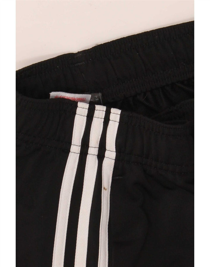Adidas Drenge Træningsdragt Bukser Joggers 9-10 År Sort Polyester