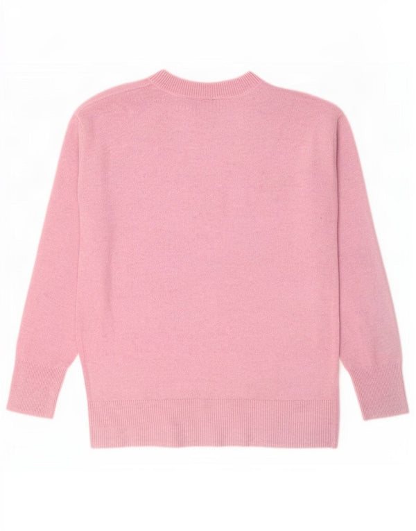 Gap női csónaknyakú pulóver UK 14 közepes rózsaszín nylon