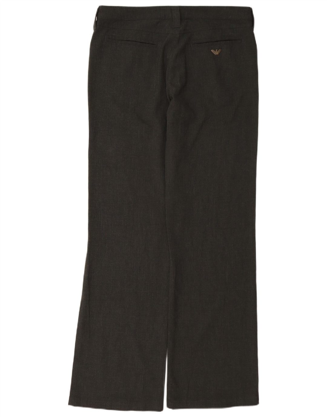 Armani Womens Bootcut Casual Trousers W30 L33 Grey Polyester