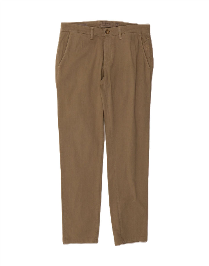 JECKERSON Mens Slim Chino Trousers W31 L29 Khaki Cotton Vintage Jeckerson and Second-Hand Jeckerson from Messina Hembry 