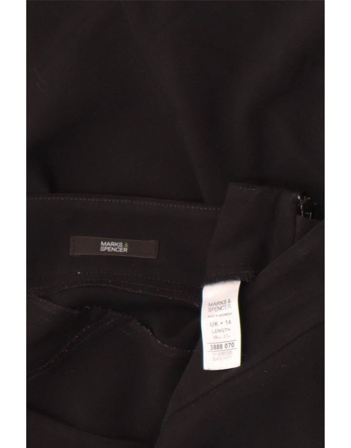 Marks & Spencer Womens Trumpet Skirt UK 14 Large W32  Black Polyester