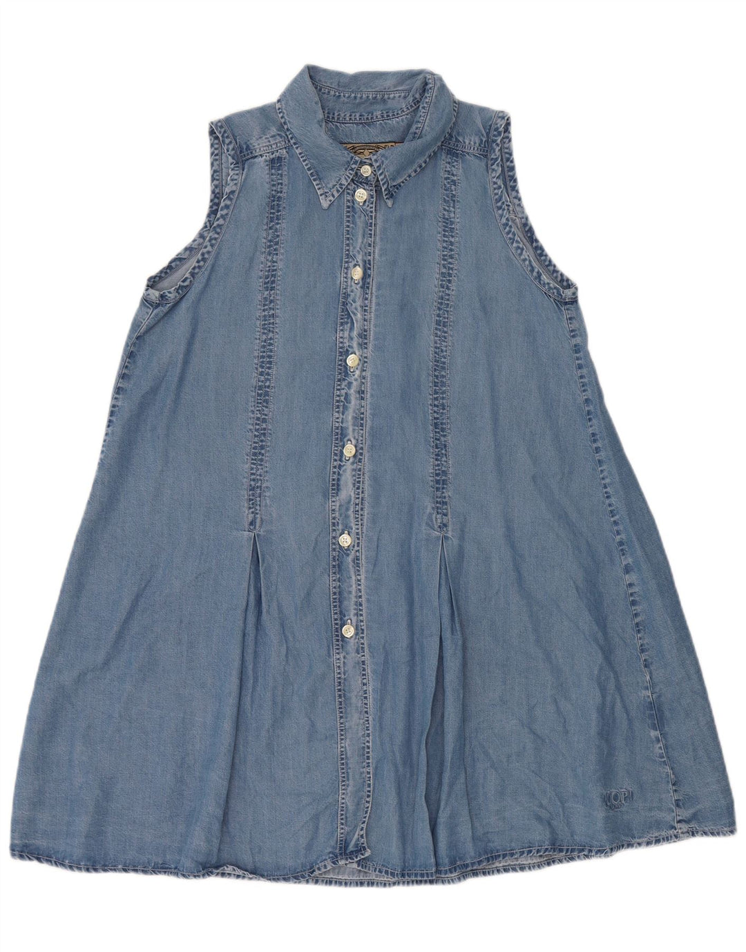 Joop Womens Sleeveless Denim Dress UK 14 Medium Blue Lyocell
