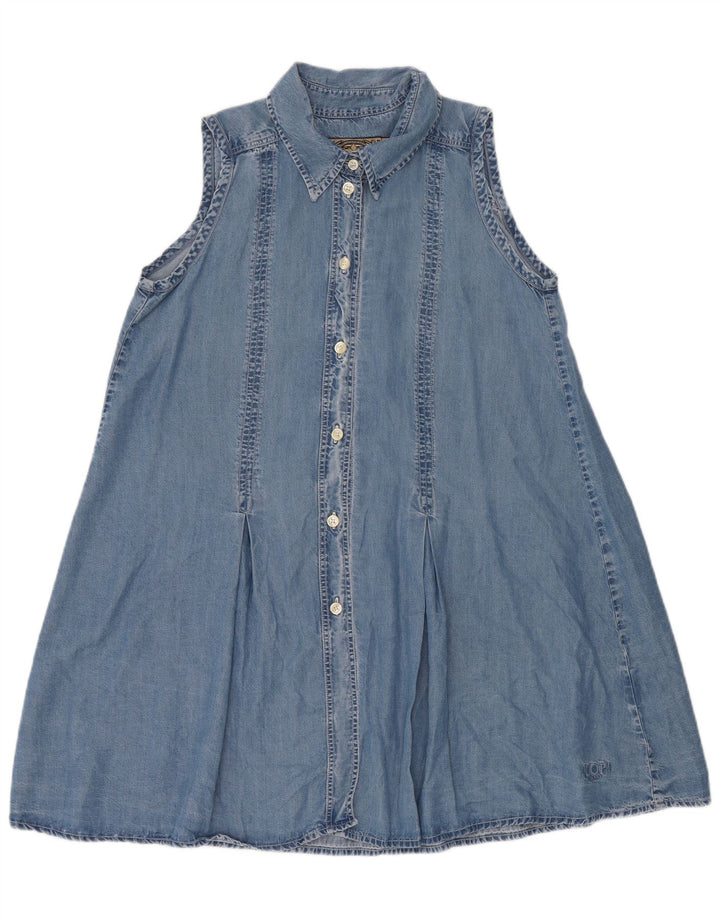 Joop Womens Sleeveless Denim Dress UK 14 Medium Blue Lyocell